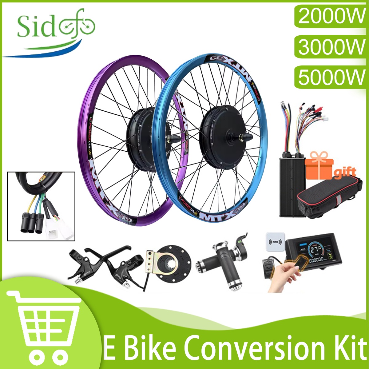 Cycling Gear Kit - New Upgrade Ebike Conversion Kit MTX39