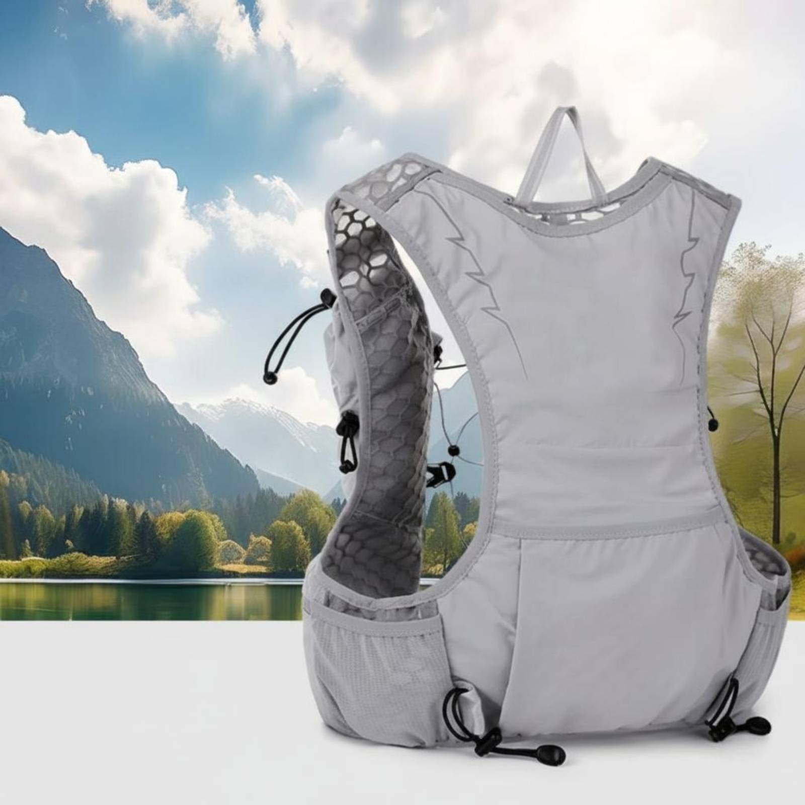 Cycling Gear Design - Hydration Vest Backpack Breathable Mesh Running