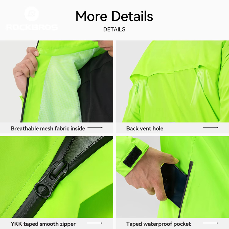 ROCKBROS Cycling Raincoat All- - Cycling Gear Women Sale incelemesi ve fiyatı