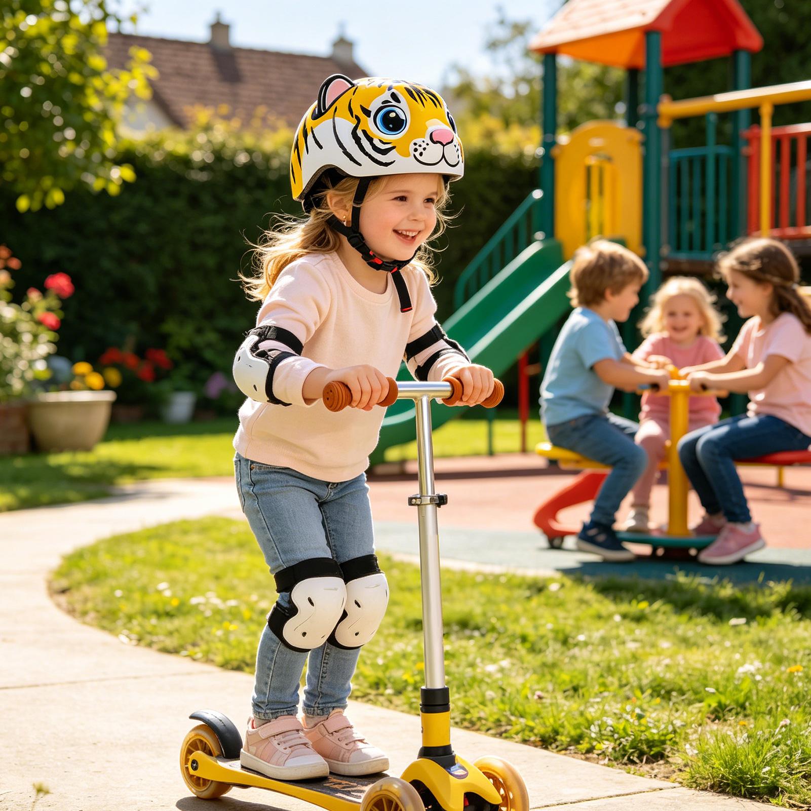 Kids Helmet Tiger Pattern Adju - Cycling Gear For Commuting incelemesi ve fiyatı