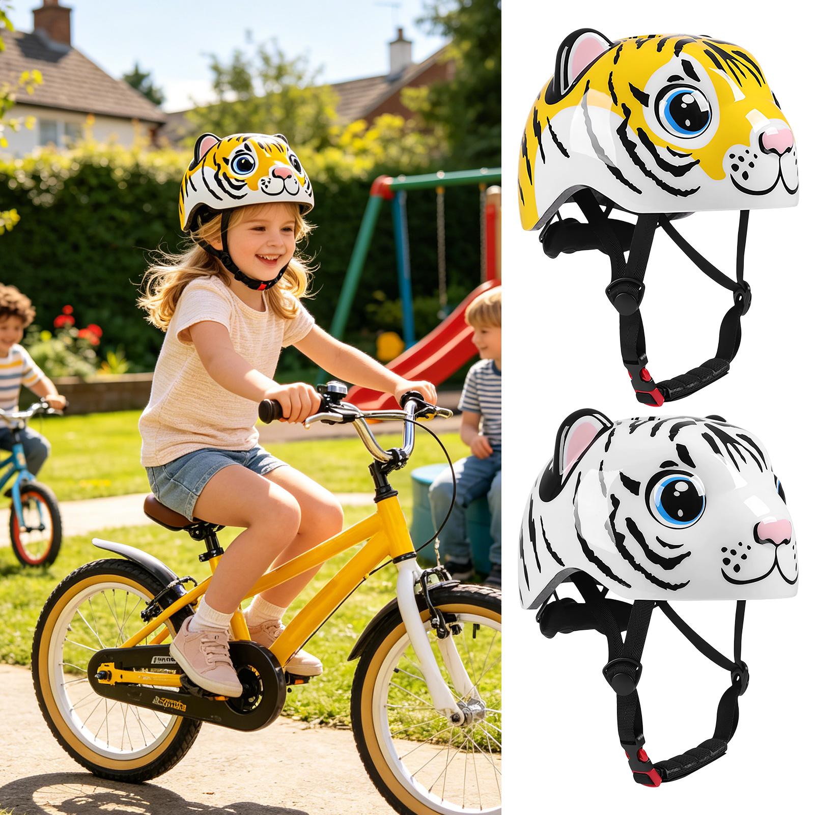 Kids Helmet Tiger Pattern Adju - Cycling Gear For Commuting incelemesi ve fiyatı
