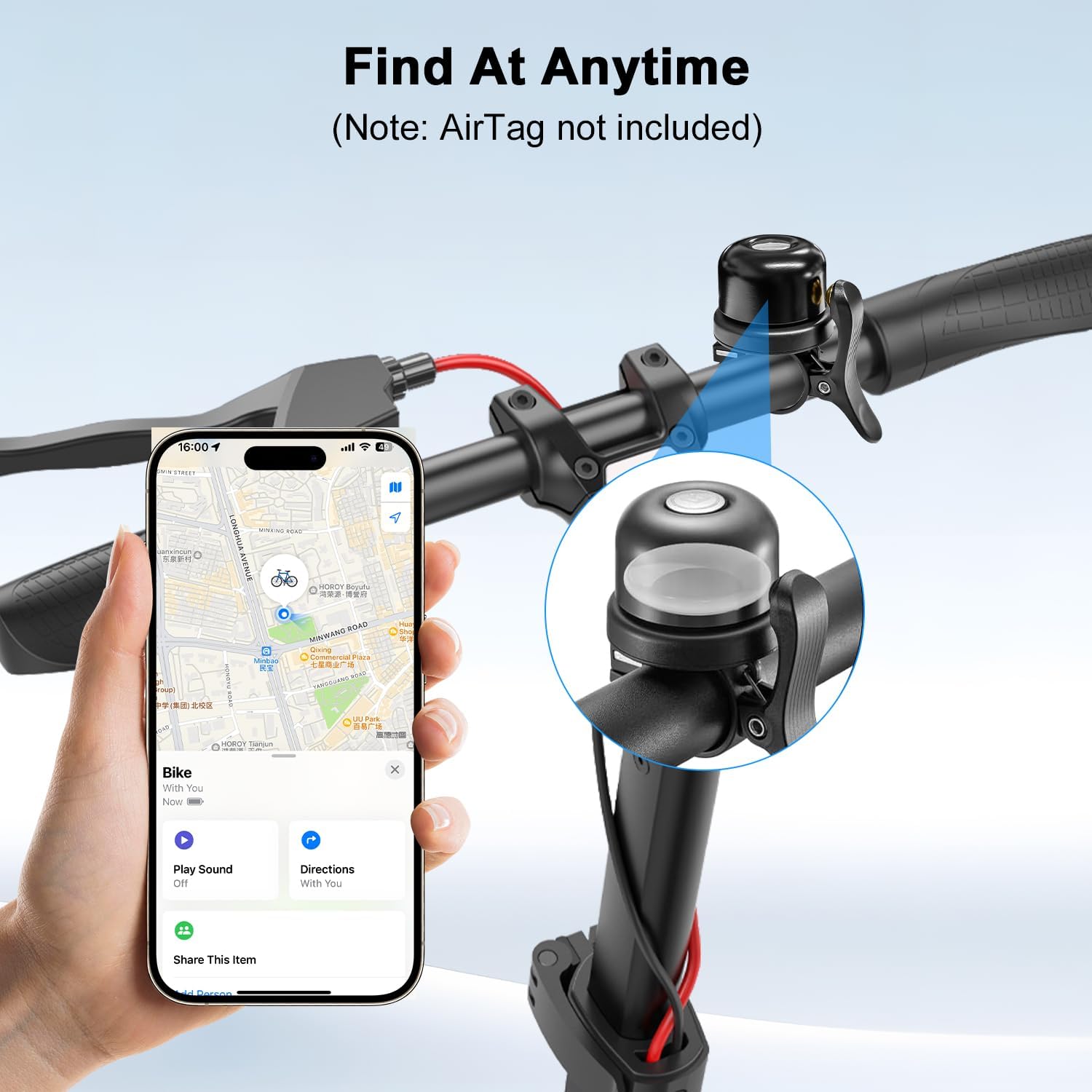 Bike Bell for Apple AirTag Hid - Bike Bell incelemesi ve fiyatı