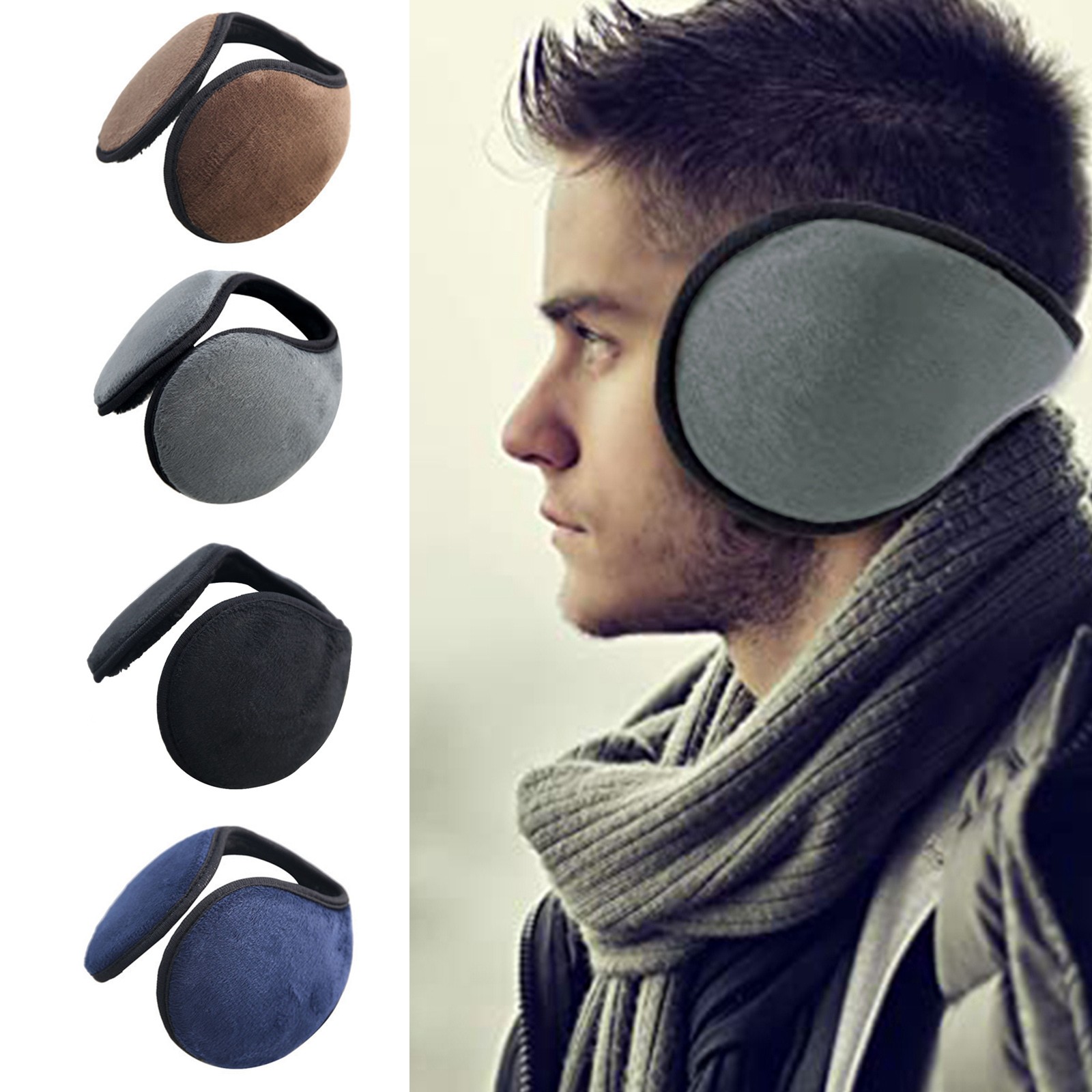 Winter Ear Muffs Warm Fleece F - Cycling Gear For Cold Weather incelemesi ve fiyatı