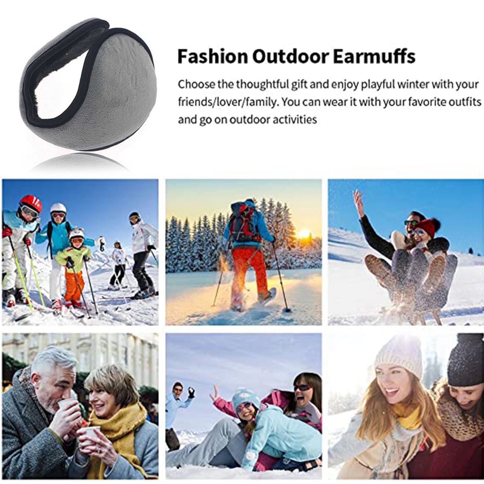 Winter Ear Muffs Warm Fleece F - Cycling Gear For Cold Weather incelemesi ve fiyatı